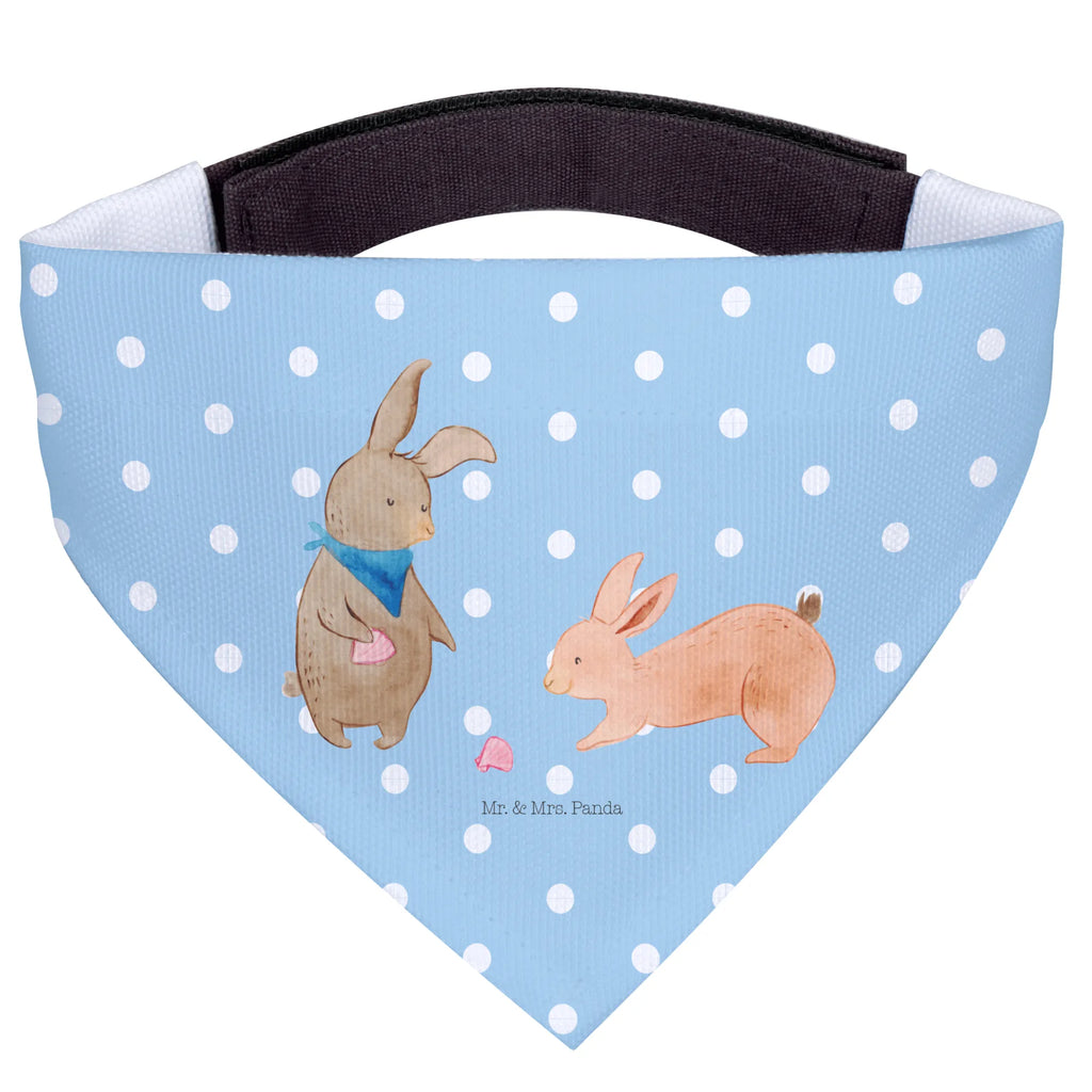 Dog neckerchief Bunnies with seashell mittel, Hunde, mittelgroße Hunde, Hundehalstuch, Halstuch, Tuch, Familie, Vatertag, Muttertag, Bruder, Schwester, Mama, Papa, Oma, Opa, Meer, best friends, Freundin, Freundinnen, Muscheln sammeln, Hasen, Muscheln, beste Freundin, BFF