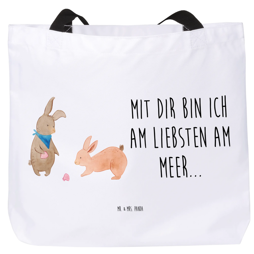 Shopper Hasen Muschel Tasche, Beutel, Tragebeutel, Einkaufsbeutel, Schultasche, Schulbeutel, Freizeittasche, Shopper, Einkaufstasche, Alltagstasche, Strandtasche, Familie, Vatertag, Muttertag, Bruder, Schwester, Mama, Papa, Oma, Opa, Muscheln sammeln, Meer, beste Freundin, Muscheln, BFF, best friends, Hasen, Freundin, Freundinnen