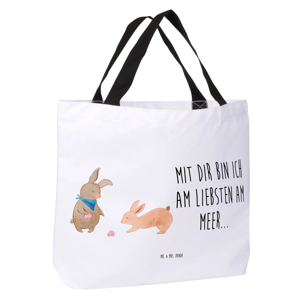 Shopper Hasen Muschel Tasche, Beutel, Tragebeutel, Einkaufsbeutel, Schultasche, Schulbeutel, Freizeittasche, Shopper, Einkaufstasche, Alltagstasche, Strandtasche, Familie, Vatertag, Muttertag, Bruder, Schwester, Mama, Papa, Oma, Opa, Muscheln sammeln, Meer, beste Freundin, Muscheln, BFF, best friends, Hasen, Freundin, Freundinnen