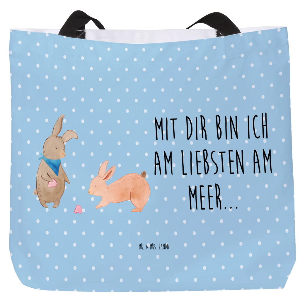 Shopper Hasen Muschel Tasche, Beutel, Tragebeutel, Einkaufsbeutel, Schultasche, Schulbeutel, Freizeittasche, Shopper, Einkaufstasche, Alltagstasche, Strandtasche, Familie, Vatertag, Muttertag, Bruder, Schwester, Mama, Papa, Oma, Opa, Muscheln sammeln, Meer, beste Freundin, Muscheln, BFF, best friends, Hasen, Freundin, Freundinnen