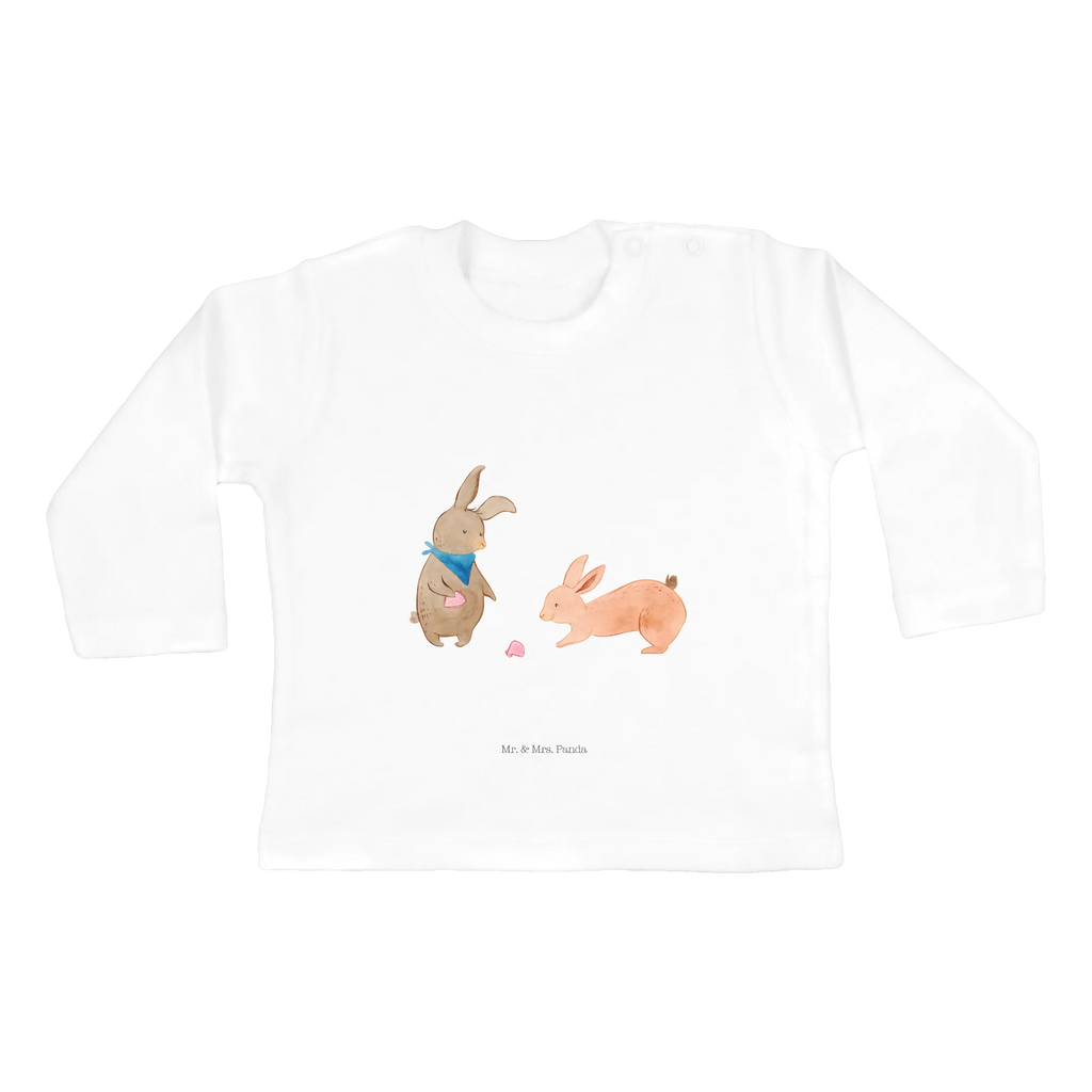 Baby long-sleeve Bunnies with seashell Longsleeve, Bio, Uni, Langarmshirt, Kleidung, Langarm, Baby Shower, Papa, Mama, Bruder, Schwester, Muttertag, Familie, Vatertag, Opa, Oma, Freundin, BFF, Hasen, Muscheln, Best Friends, Meer, Muscheln Sammeln, Freundinnen, Beste Freundin