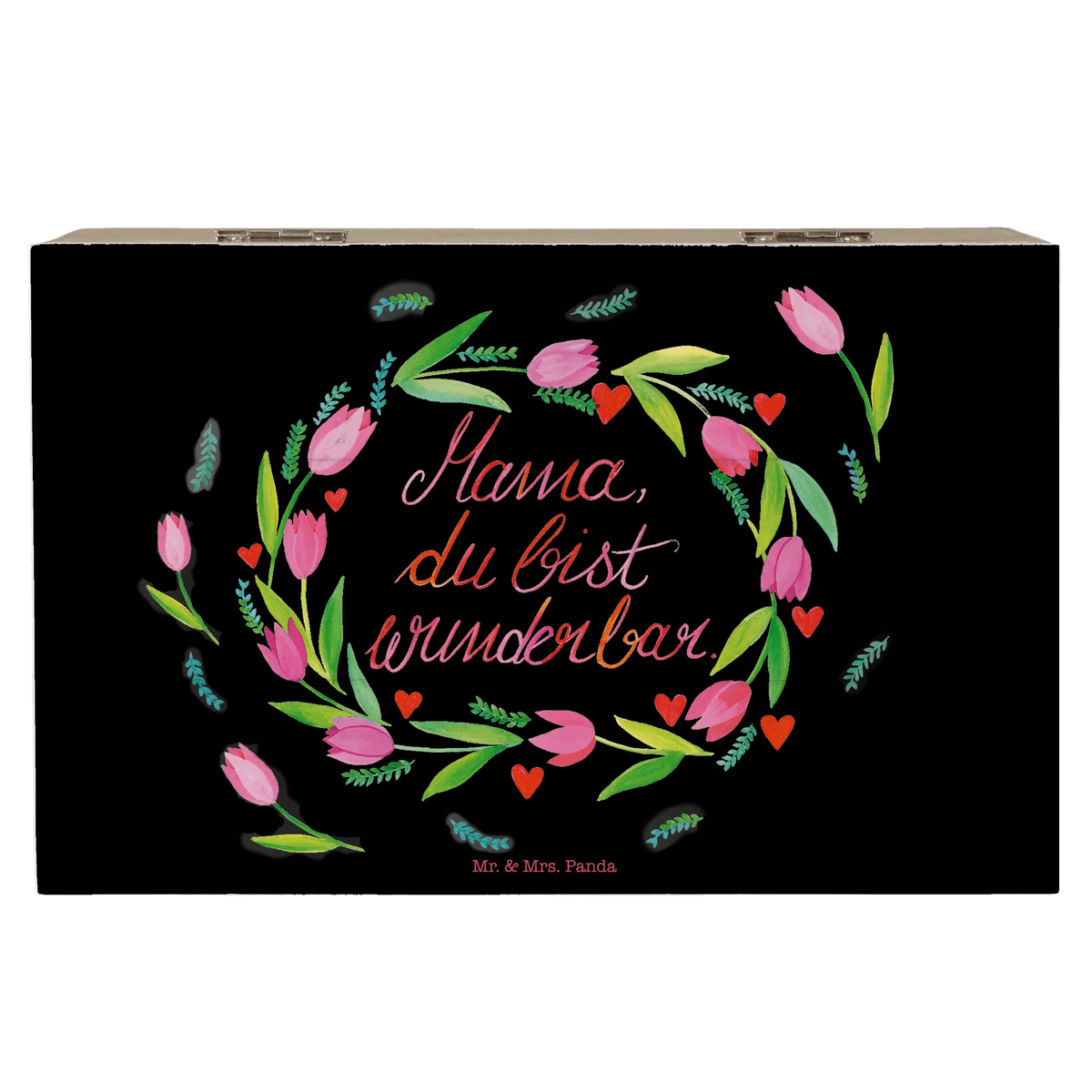 Wooden chest Mama Tulips chest, Wooden box, memory box, treasure chest, XXL, storage box, casket, box, decorative box, Nature, joy of life, love, Mom