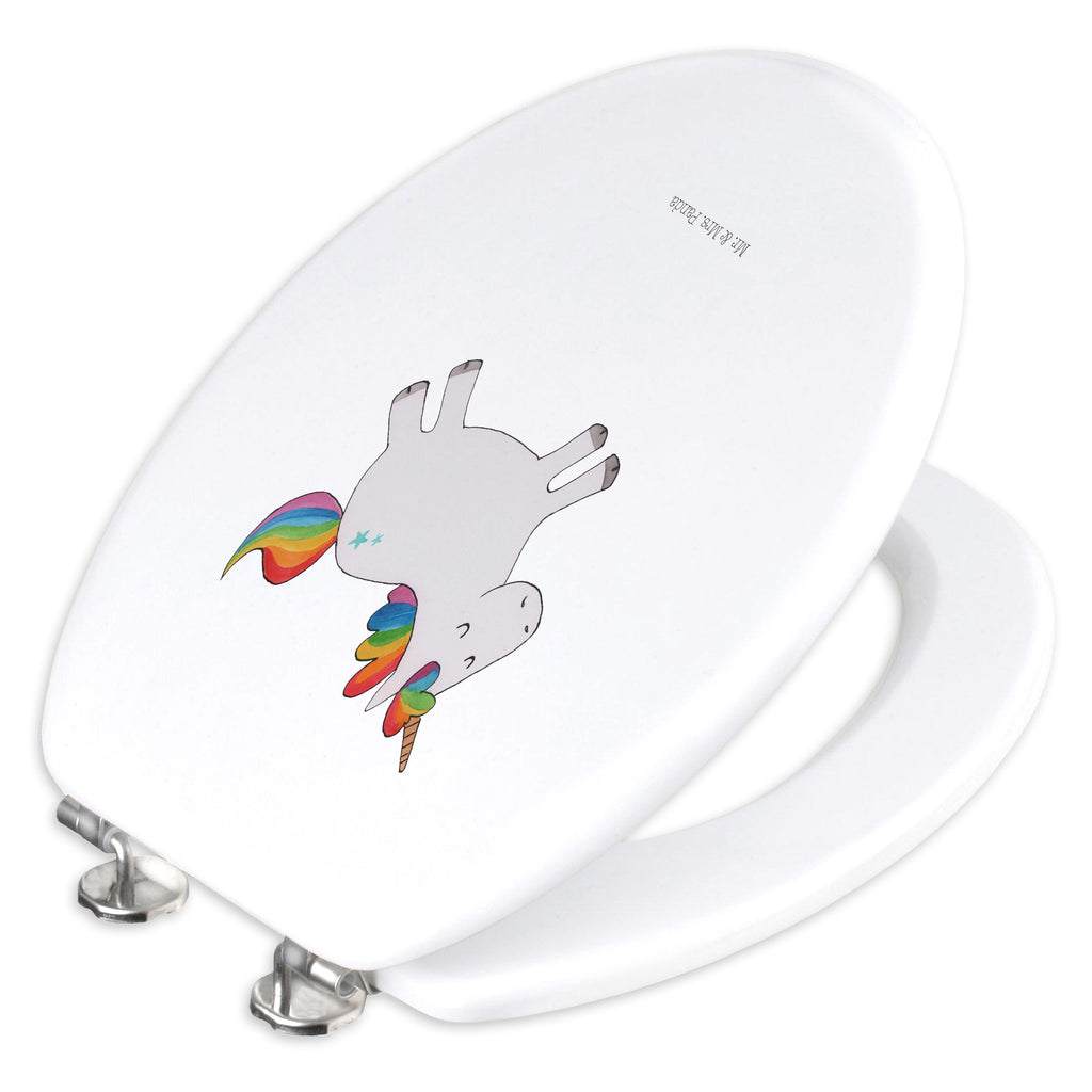 Motif toilet seat unicorn happy toilet cover, wood, toilet seat, toilet, toilet lid, unicorn, unicorns, joy, happy, fun, joy of life, cheerful, funny