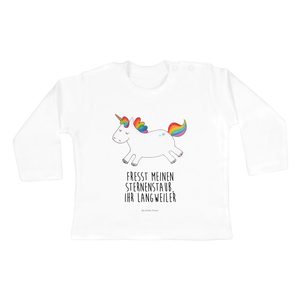 Baby long-sleeve unicorn happy Bio, Baby Shower, Kleidung, Langarm, Einhörner, Einhorn Deko, Einhorn, Unicorn, Fröhlich, Spannend, Freude, Lächeln, Lachen, Spaß, Witzig, Lebensfreude, glücklich