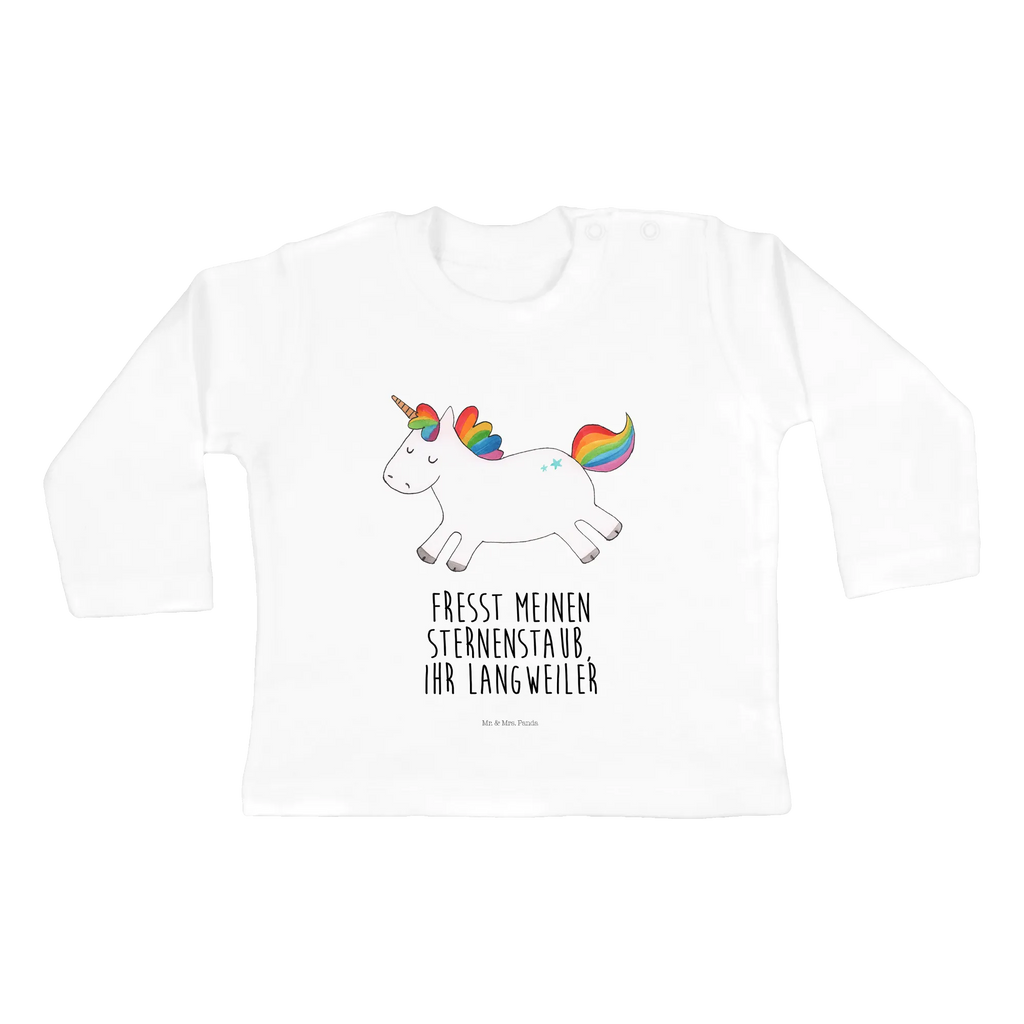 Baby long-sleeve unicorn happy Bio, Baby Shower, Kleidung, Langarm, Einhörner, Einhorn Deko, Einhorn, Unicorn, Fröhlich, Spannend, Freude, Lächeln, Lachen, Spaß, Witzig, Lebensfreude, glücklich