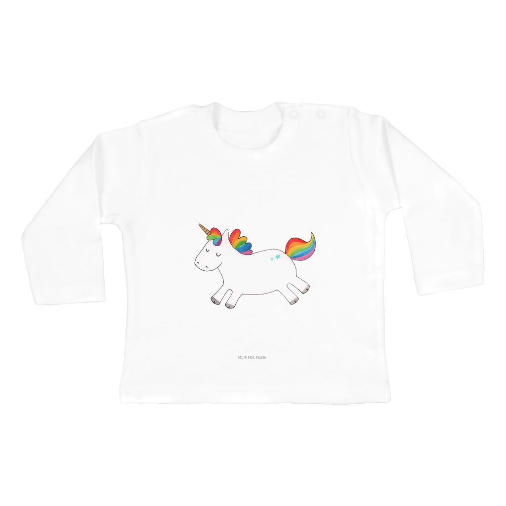 Baby long-sleeve unicorn happy Bio, Baby Shower, Kleidung, Langarm, Einhörner, Einhorn Deko, Einhorn, Unicorn, Fröhlich, Spannend, Freude, Lächeln, Lachen, Spaß, Witzig, Lebensfreude, glücklich