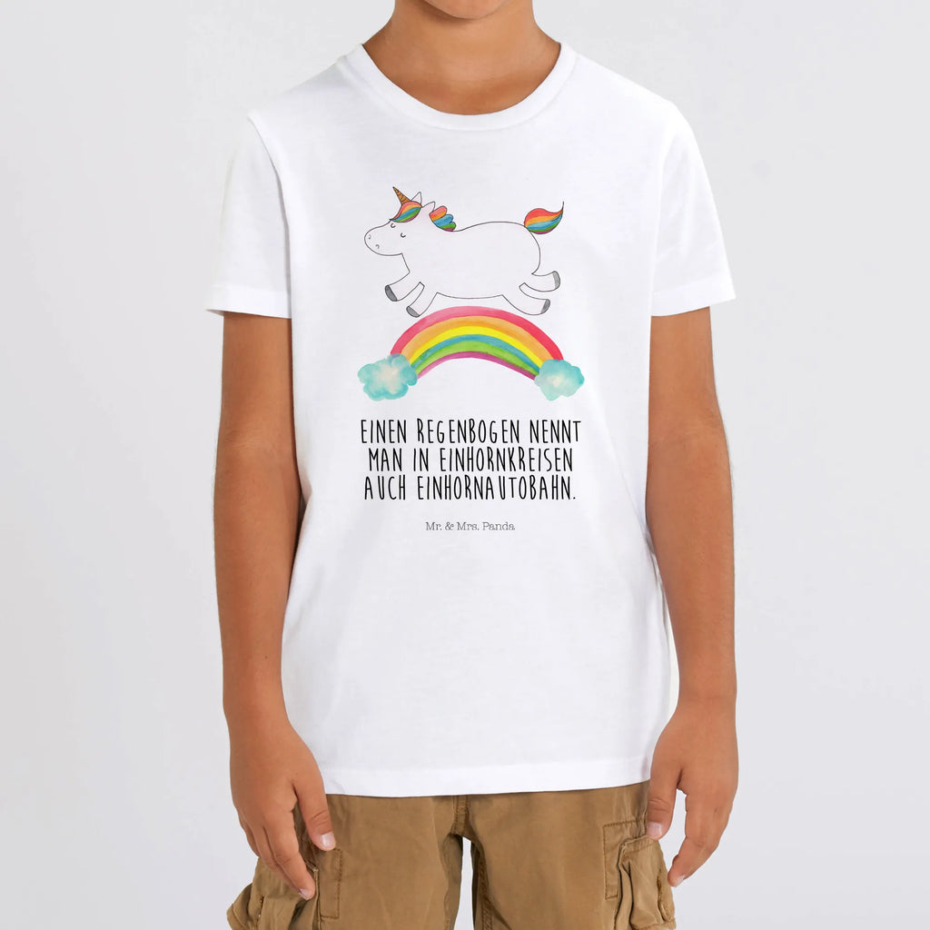Organic Kinder T-Shirt Einhorn Regenbogen Kinder T-Shirt Jungen, Kinder T-Shirt, Kinder T-Shirt Mädchen, Unicorn, Einhörner, Einhorn Deko, Einhorn, Regenbogen, Erwachsenwerden, Einhornpower, Einhornautobahn, Glitzer