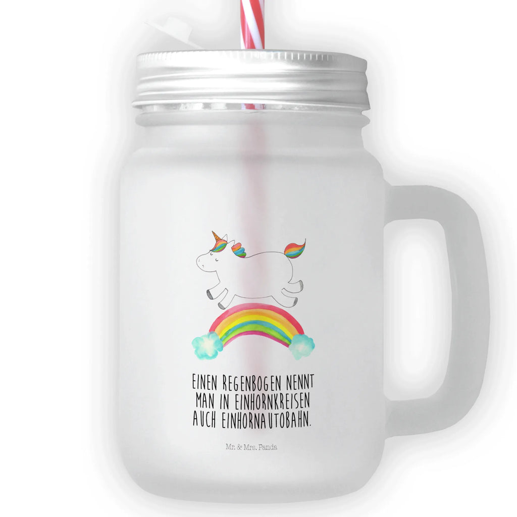 Mason jar drinking glass unicorn rainbow summer glass, Mason Jar, cocktail glass, handle glass, glass, drinking glass, preserving glass, unicorn, unicorns, unicorn highway, unicorn car, Unicorn, unicorn love, expressway, glitter, rainbow, birthday present, gift, unicornpower