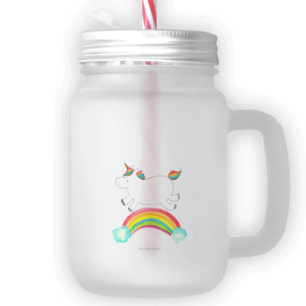 Mason jar drinking glass unicorn rainbow summer glass, Mason Jar, cocktail glass, handle glass, glass, drinking glass, preserving glass, unicorn, unicorns, unicorn highway, unicorn car, Unicorn, unicorn love, expressway, glitter, rainbow, birthday present, gift, unicornpower