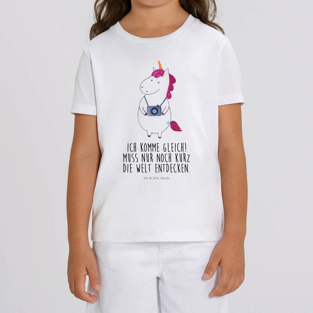 Organic Kinder T-Shirt Einhorn Fotograf Kinder T-Shirt, Kinder T-Shirt Jungen, Kinder T-Shirt Mädchen, Unicorn, Einhörner, Einhorn Deko, Einhorn, Kamera, Fotografie, Fotograf, Urlaub, Reisen, Weltenbummler, Kurztrip, Reise, Weltreise, Tourist, Städtereise