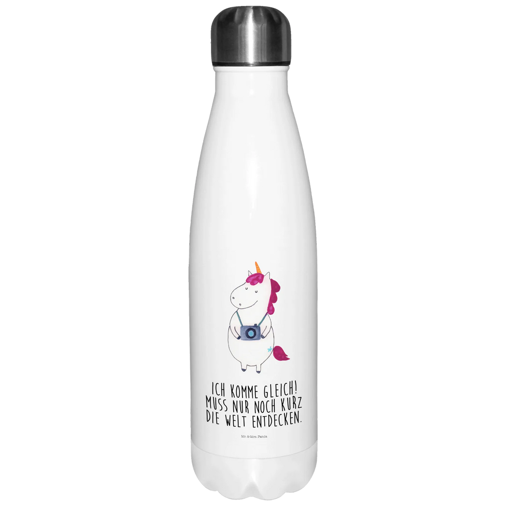 Insulated bottle unicorn photographer Thermos bottle 500ml, Thermos bottle, Thermos, Thermos bottles, stainless steel, unicorn, unicorns, Tourist, Traveler gift, Traveling, Unicorn, Photographer gift, Holiday, Photographer, Camera, Photography