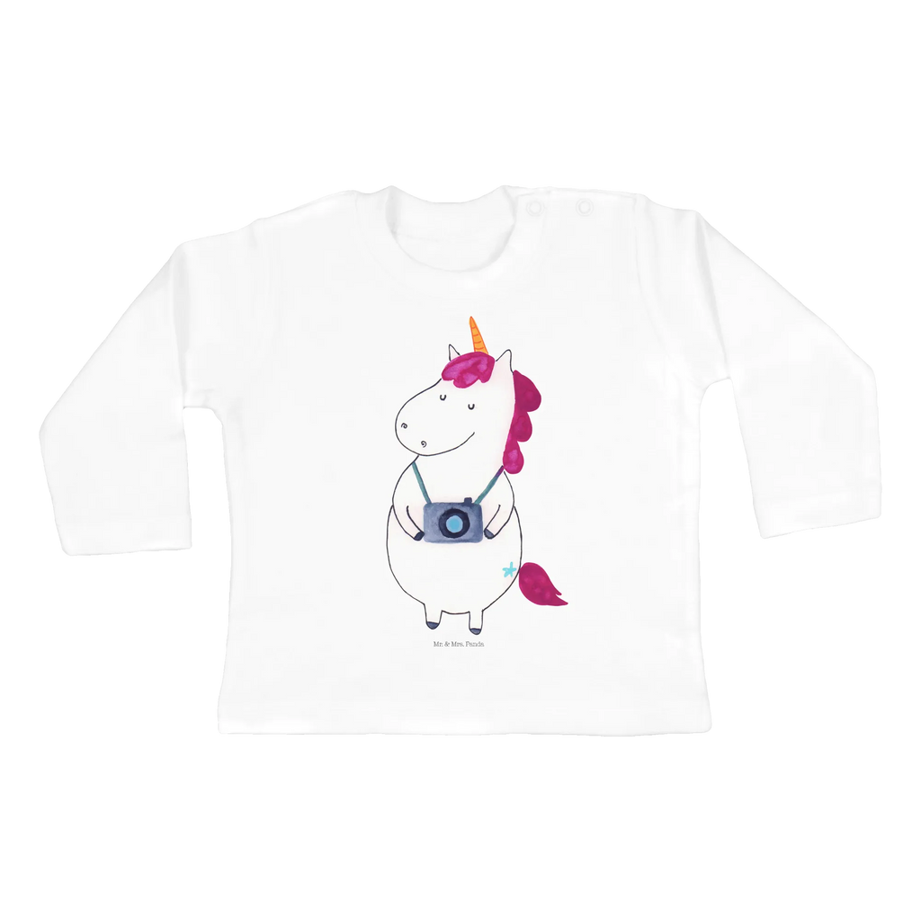 Baby Longsleeve Einhorn Fotograf Baby Shower, Kleidung, Langarm, Bio, Einhörner, Einhorn Deko, Einhorn, Unicorn, Urlaub, Fotograf, Reise, Weltreise, Reisen, Fotografie, Kamera, Kurztrip, Tourist, Städtereise, Weltenbummler