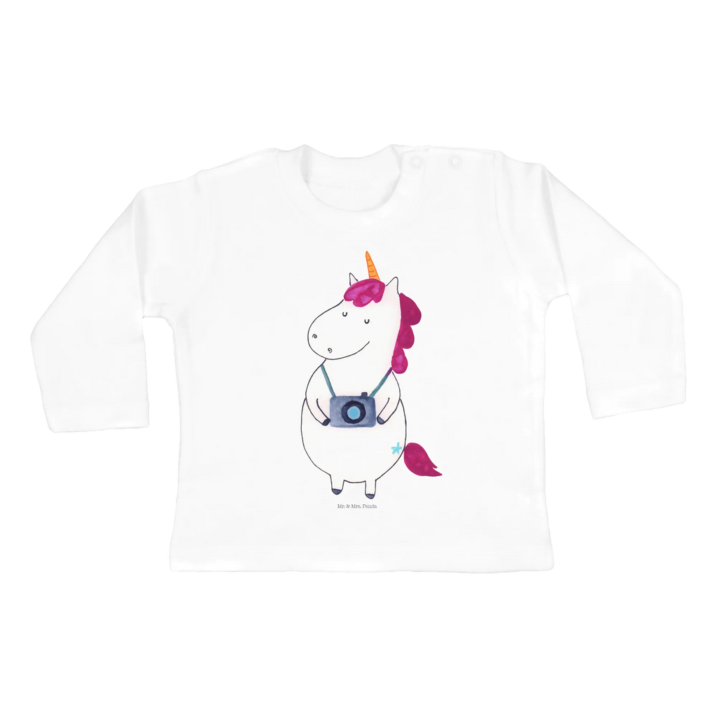 Baby Longsleeve Einhorn Fotograf Baby Shower, Kleidung, Langarm, Bio, Einhörner, Einhorn Deko, Einhorn, Unicorn, Urlaub, Fotograf, Reise, Weltreise, Reisen, Fotografie, Kamera, Kurztrip, Tourist, Städtereise, Weltenbummler
