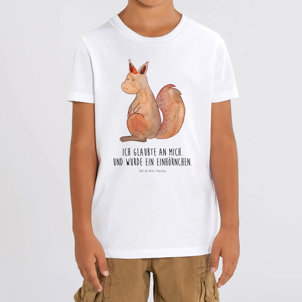 Organic Kinder T-Shirt Einhorn Glauben Kinder T-Shirt, Kinder T-Shirt Jungen, Kinder T-Shirt Mädchen, Unicorn, Einhörner, Einhorn Deko, Einhorn, Einhörnchen, Eichhörnchen, Eichhorn