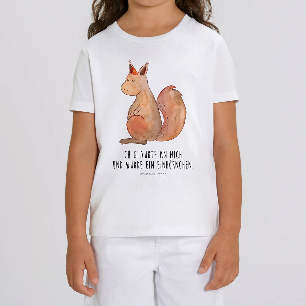 Organic Kinder T-Shirt Einhorn Glauben Kinder T-Shirt, Kinder T-Shirt Jungen, Kinder T-Shirt Mädchen, Unicorn, Einhörner, Einhorn Deko, Einhorn, Einhörnchen, Eichhörnchen, Eichhorn