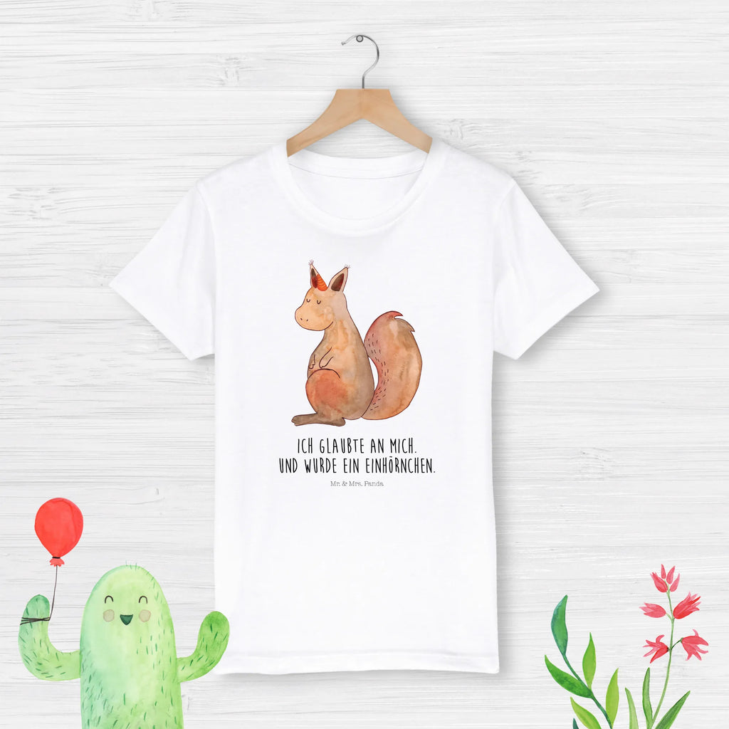 Organic Kinder T-Shirt Einhorn Glauben Kinder T-Shirt, Kinder T-Shirt Jungen, Kinder T-Shirt Mädchen, Unicorn, Einhörner, Einhorn Deko, Einhorn, Einhörnchen, Eichhörnchen, Eichhorn