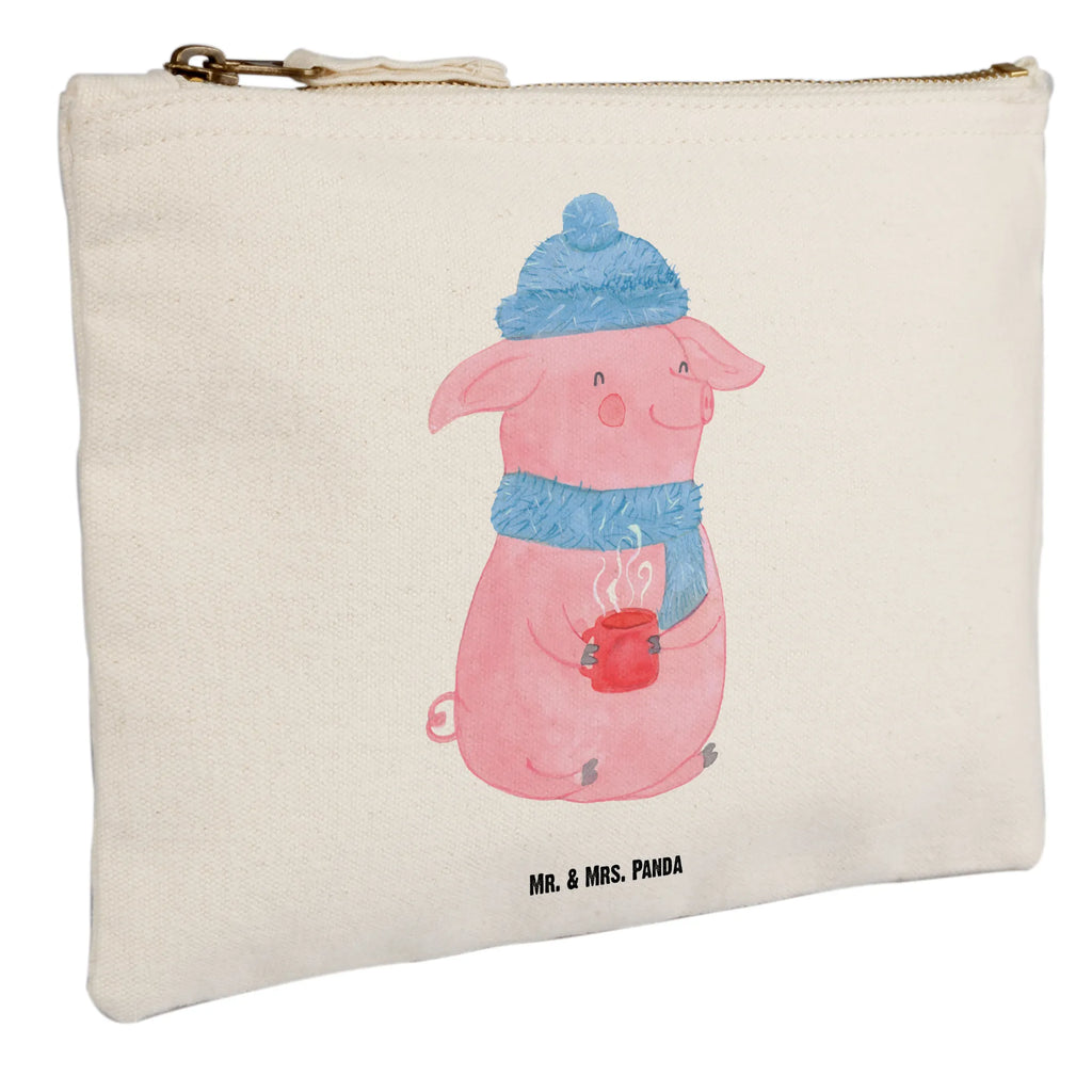 Schminktasche Schweinchen Glühwein Waschbeutel, aufbewahrungstasche, Federmappe, Schminktasche, Schlampermäppchen, kosmetiktäschchen, Kosmetikbeutel, Schminktäschchen, Schminkbeutel, toiletry bag, Kulturtasche, Kosmetiktasche, Mäppchen, Etui, aufbewahrungsbeutel, pencil case, pinsel tasche, utensilientasche, Stiftemäppchen, Waschtasche, Kulturbeutel, beauty case, beauty tasche, Winter, Wintermotiv, Weihnachten, Heiligabend, Advent, Weihnachtsdeko, Nikolaus, Glühwein, Spruch, Weihnachtsmarkt, Betrunken