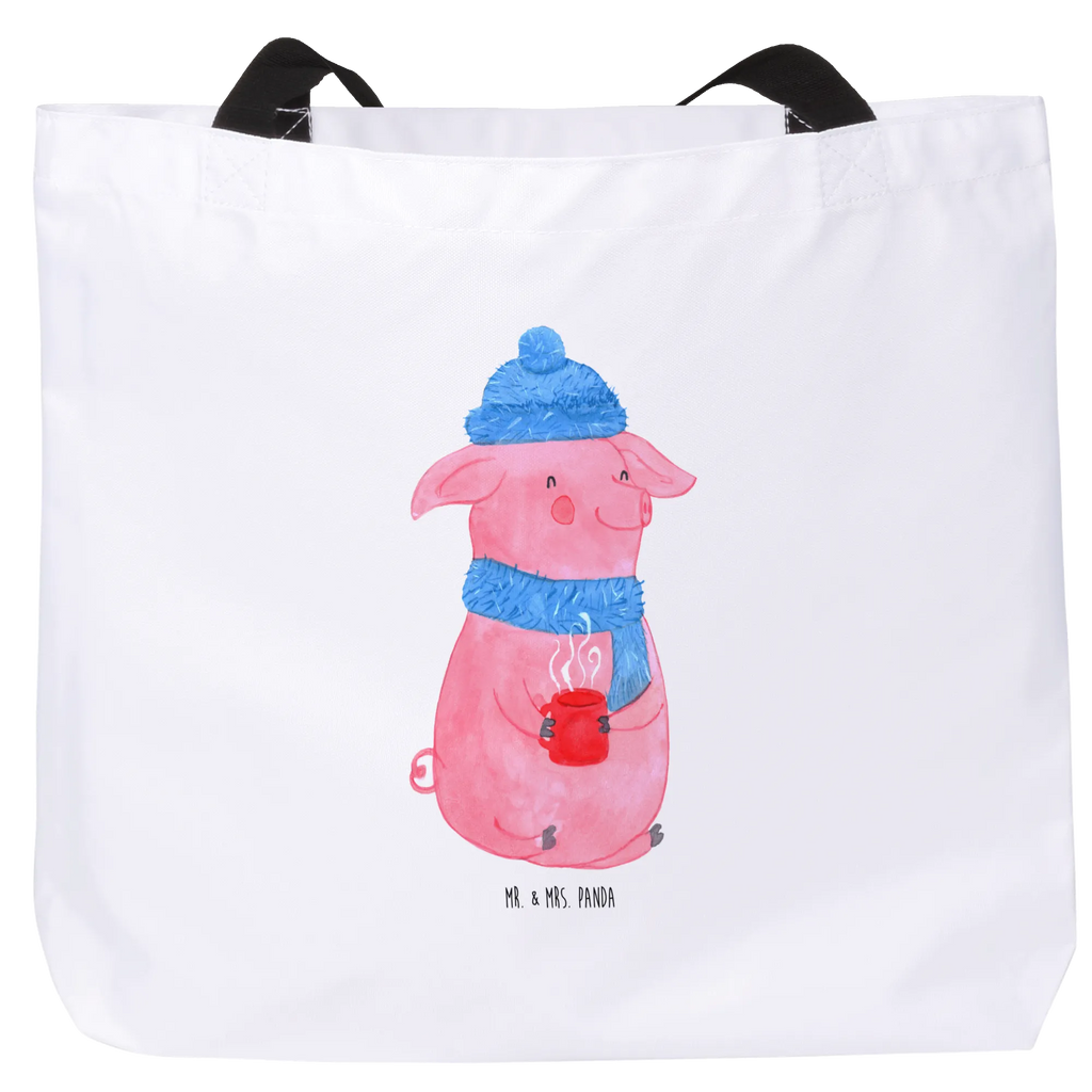 Shopper piggy Mulled wine shopping bag, bag, woman, handle bag, shopper, carrier bag, beach bag, large, XXL, Winter, Christmas, Christmas time, snow, Christmas market, drunk, saying, mulled wine