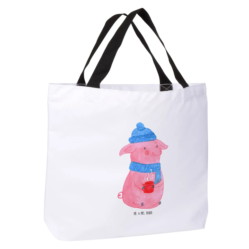 Shopper piggy Mulled wine shopping bag, bag, woman, handle bag, shopper, carrier bag, beach bag, large, XXL, Winter, Christmas, Christmas time, snow, Christmas market, drunk, saying, mulled wine