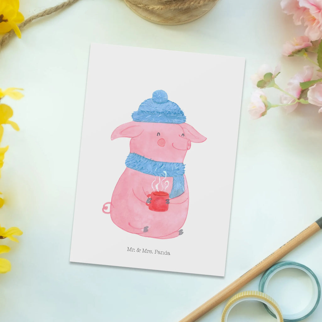 Postcard piggy Mulled wine Kunstkarten, einzelkarte, Postkarten, spruchkarte, kunstkarte, Grußkarte, Ansichtskarten, Motivkarte, Ansichtskarte, Designkarte, Postkarte, Fotokarte, bildkarte, Winter, Nikolaus, Advent, Heiligabend, Wintermotiv, Weihnachten, Weihnachtsdeko, Glühwein, Betrunken, Spruch, Weihnachtsmarkt