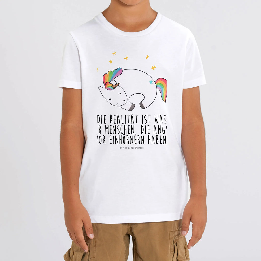 Organic Kinder T-Shirt Einhorn Nacht Kinder T-Shirt Jungen, Kinder T-Shirt Mädchen, Kinder T-Shirt, Einhorn, Einhörner, Einhorn Deko, Unicorn, Ruhe, Geschenk, Träume, Realität, Menschen, Freundin, Traum
