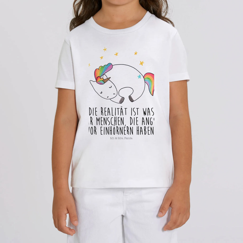 Organic Kinder T-Shirt Einhorn Nacht Kinder T-Shirt Jungen, Kinder T-Shirt Mädchen, Kinder T-Shirt, Einhorn, Einhörner, Einhorn Deko, Unicorn, Ruhe, Geschenk, Träume, Realität, Menschen, Freundin, Traum