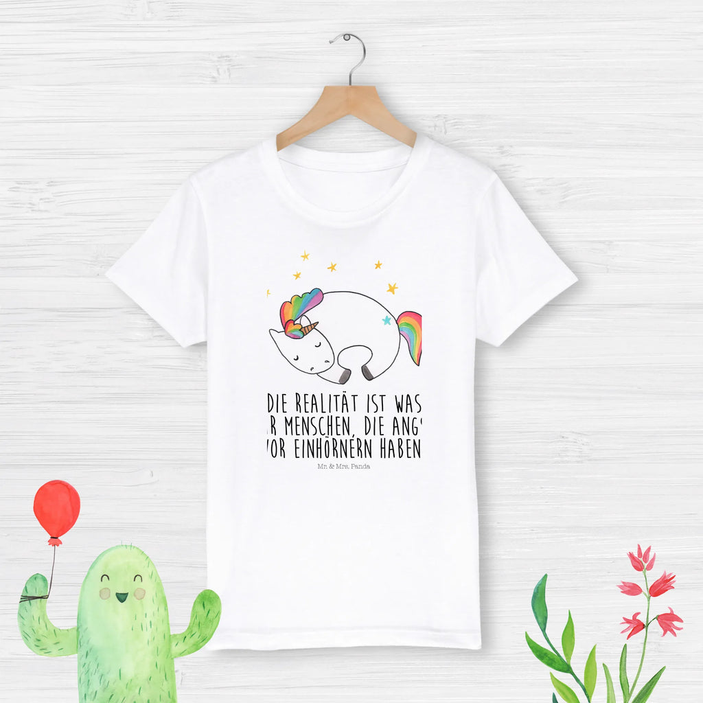 Organic Kinder T-Shirt Einhorn Nacht Kinder T-Shirt Jungen, Kinder T-Shirt Mädchen, Kinder T-Shirt, Einhorn, Einhörner, Einhorn Deko, Unicorn, Ruhe, Geschenk, Träume, Realität, Menschen, Freundin, Traum