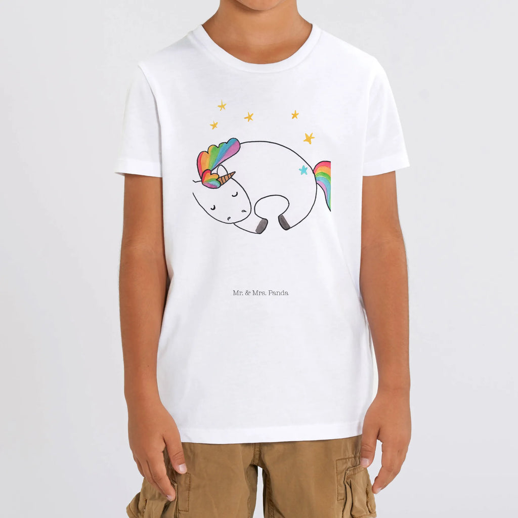 Organic Kinder T-Shirt Einhorn Nacht Kinder T-Shirt Jungen, Kinder T-Shirt Mädchen, Kinder T-Shirt, Einhorn, Einhörner, Einhorn Deko, Unicorn, Ruhe, Geschenk, Träume, Realität, Menschen, Freundin, Traum