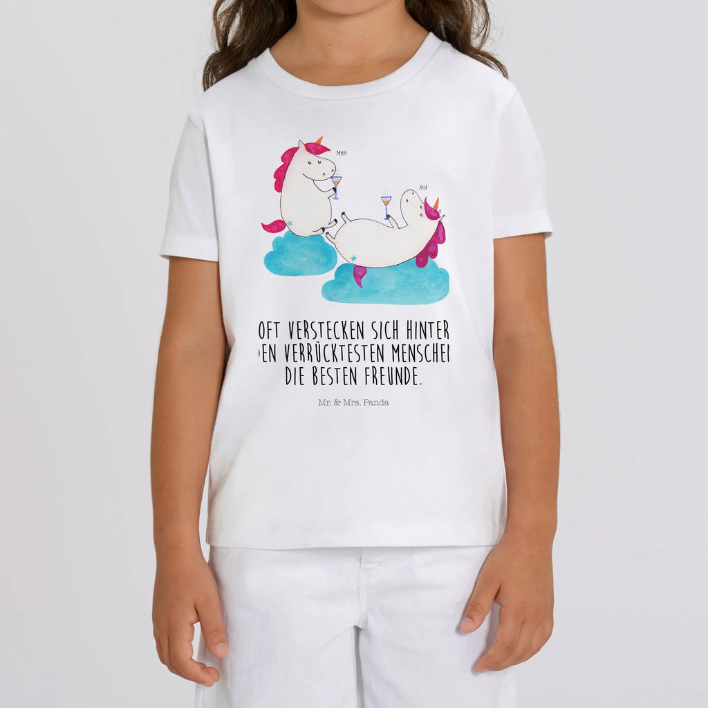 Organic Kids T-Shirt unicorn sparkling wine Kinder T-Shirt, Kinder T-Shirt Mädchen, Kinder T-Shirt Jungen, Einhorn, Einhörner, Einhorn Deko, Unicorn, Mädelsabend, Sekt, Freundin, BFF, Party, Anstoßen, Spaß, Freundinnen, Beste, Korken