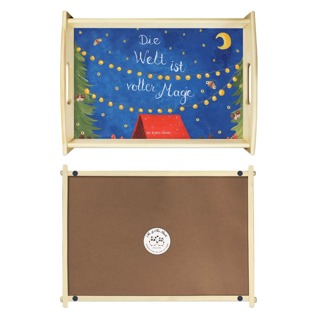 Serviertablett Die Welt ist voller Magie Holztablett, Dekotablett, Tablett, Küchentablett, Frühstückstablett, Serviertablett, Blumen Deko, Frühlings Deko, Sommer Deko, Dekoration, positive Botschaft, Naturliebhaber, Outdoor, Natur, Abenteuer