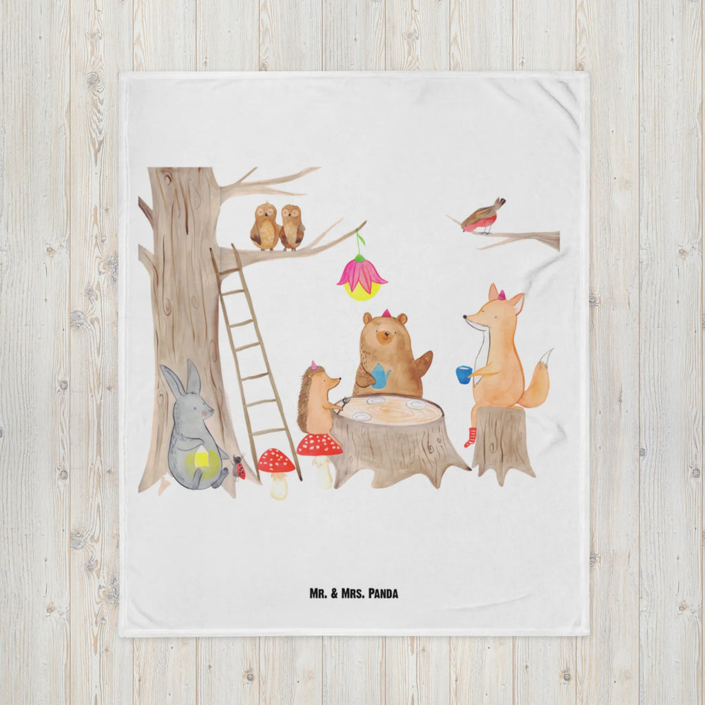 Kocyk dla niemowląt zwierzęta leśne piknik Motywy zwierzęce, dobra energia, zabawne powiedzonka, zwierzęta