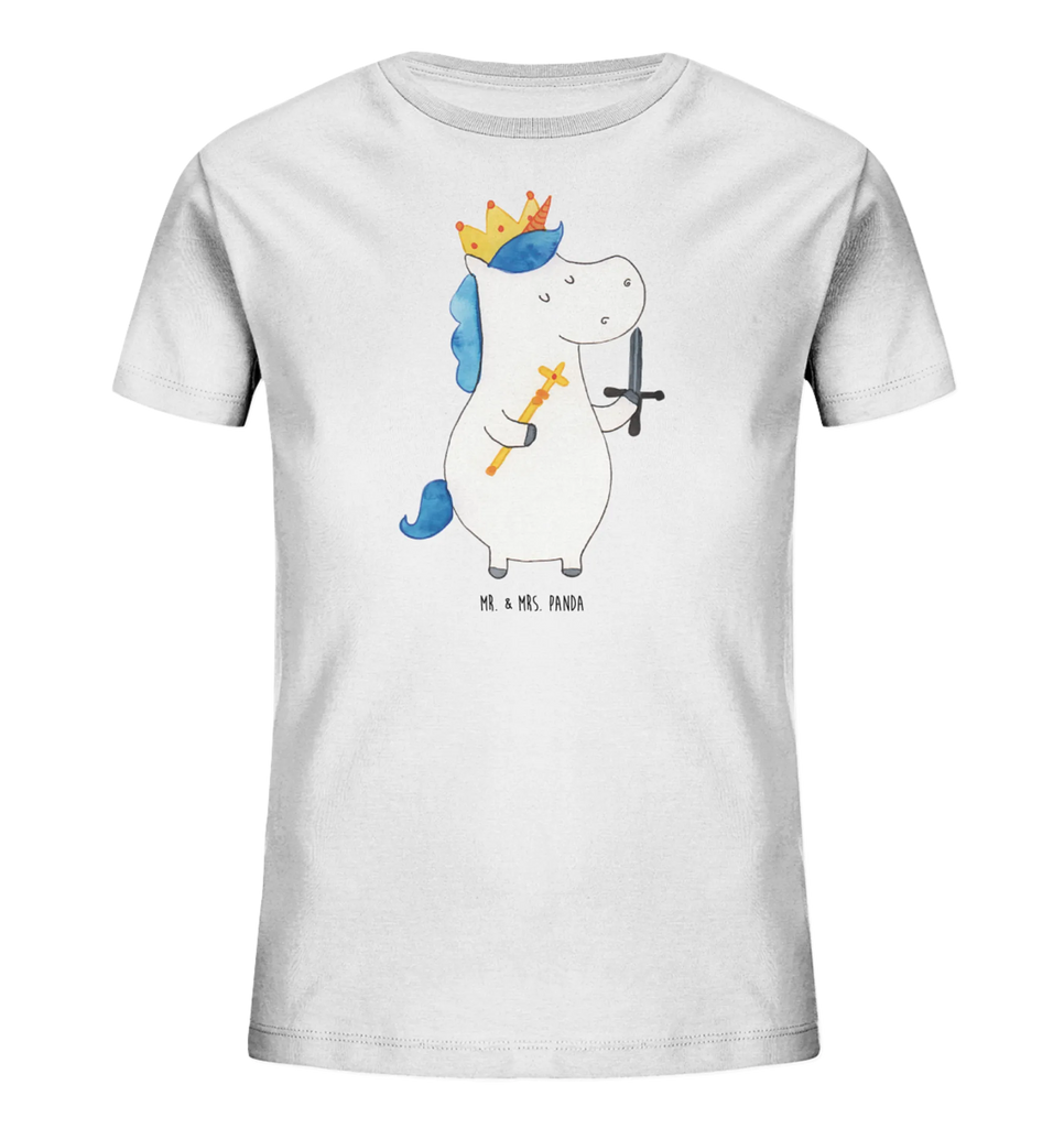 Organic Kinder T-Shirt Einhorn König mit Schwert Kinder T-Shirt, Kinder T-Shirt Mädchen, Kinder T-Shirt Jungen, Unicorn, Einhörner, Einhorn Deko, Einhorn, Ritter, Mittelalter, König