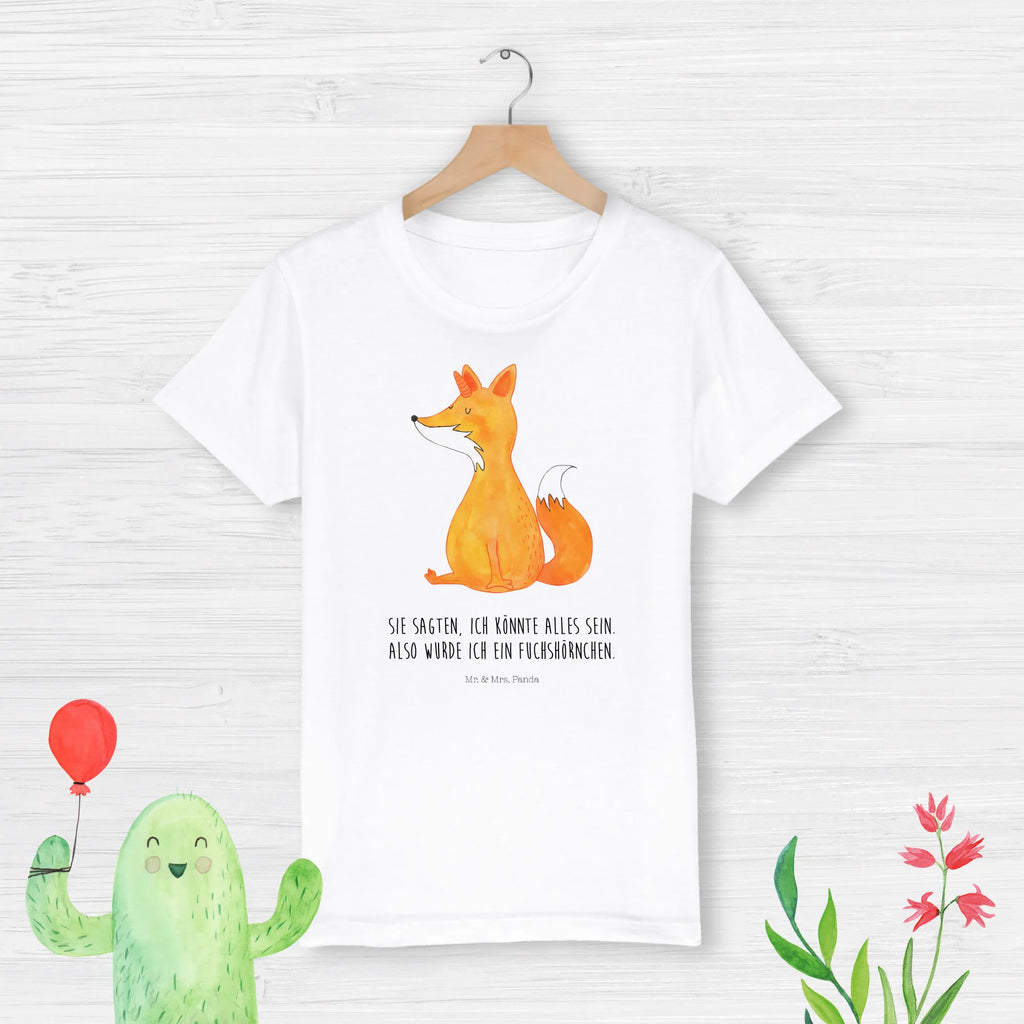 Organic Kinder T-Shirt Einhorn Wunsch Kinder T-Shirt Mädchen, Kinder T-Shirt, Kinder T-Shirt Jungen, Unicorn, Einhörner, Einhorn Deko, Einhorn, Füchse, Unicorns, Fuchs, Fuchshörnchen, Foxycorn, Fuchshorn