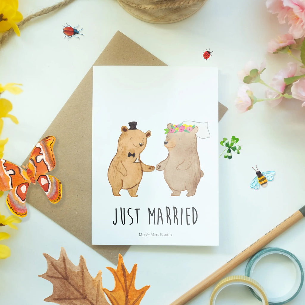 Grußkarte Bären Heirat Klappkarte, Grußkarte, Glückwunschkarte, Einladungskarte, Karte, Geburtstagskarte, Hochzeitskarte, Ansichtskarten, Hochzeit, Hochzeitsgeschenk, Ehe, Hochzeitsfeier, Trauung, Trauungsgeschenk, Verlobungsfeier, Verlobungsgeschenk, Hochzeitsgeschenkideen, Hochzeitsgeschenke für Brautpaar, Hochzeitstag, Geschenk zur Hochzeit