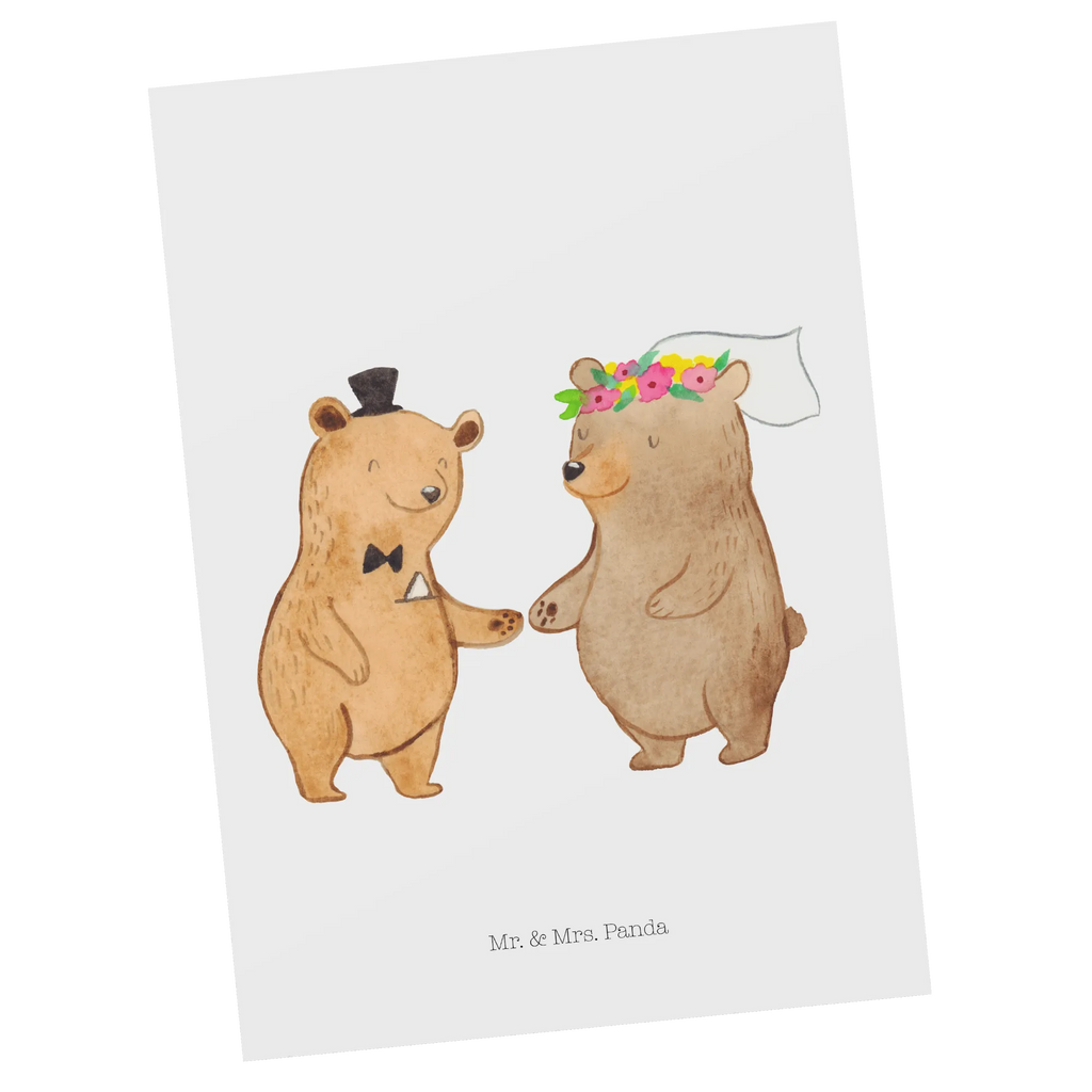 Postcard bears marriage gift, gift card, card, letter, paper, Postcard, invitation, postcards, invitation card, Wedding, marriage, gifts, wedding gift, wedding ceremony, wedding day, wedding