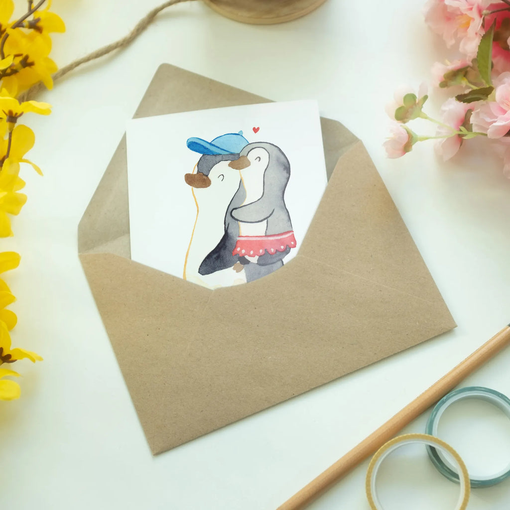 Greetings card Penguin little sister osterkarten, Glückwunschkarte, osterkarte, jubiläumskarte, kommunionskarte, Grußkarten, neujahrskarte, vatertagskarte, weihnachtskarten, genesungskarte, babykarte, glückwunschkarten, einladungskarten, spruchkarte, Beileidskarte, firmungskarte, Klappkarte, Grußkarte, abiturkarte, hochzeitskarten, Motivkarte, dankeskarten, valentinstagskarte, Bruder, Vatertag, Mama, Papa, Muttertag, Oma, Opa, Familie, Schwester