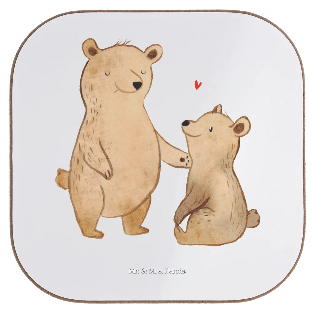 Square coaster bear Big Brother gifts, presents, breakfast, gift, party, glass coasters, Coasters, Family, Father's Day, Mother's Day, brother, sister, Mom, Dad, siblings, bear, bears, Brudi, best brother, Big brother