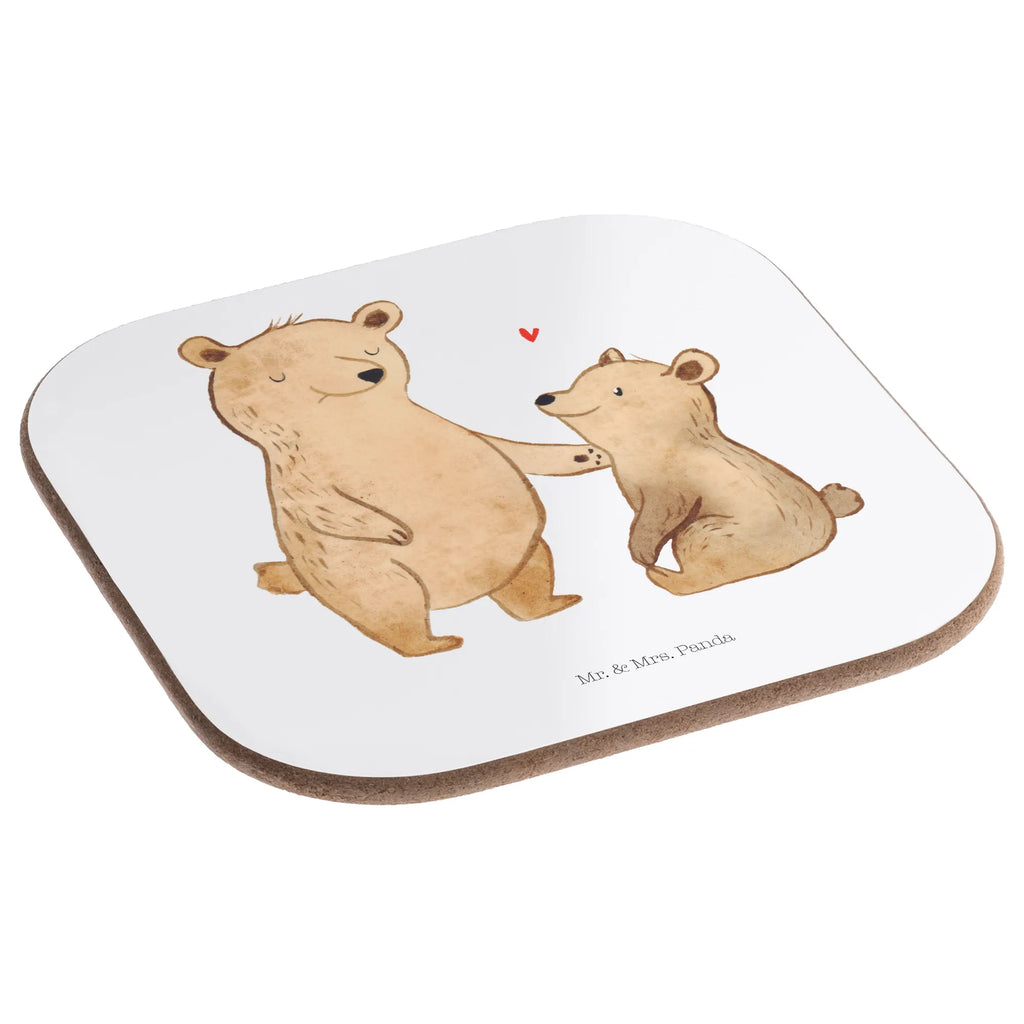 Square coaster bear Big Brother gifts, presents, breakfast, gift, party, glass coasters, Coasters, Family, Father's Day, Mother's Day, brother, sister, Mom, Dad, siblings, bear, bears, Brudi, best brother, Big brother
