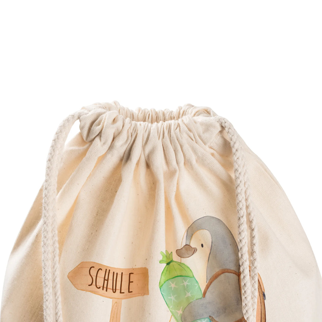 Drawstring bag Penguin School cone jute bag, gym bag, hipster, bag, carrier bag, sports bag, Penguin, North Pole, Winter, Penguins, 1st class, gift for school enrolment, penguin, school enrolment, satchel, first day of school, school beginners