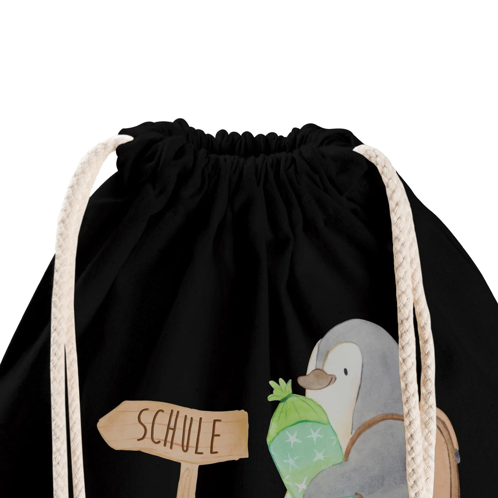 Drawstring bag Penguin School cone jute bag, gym bag, hipster, bag, carrier bag, sports bag, Penguin, North Pole, Winter, Penguins, 1st class, gift for school enrolment, penguin, school enrolment, satchel, first day of school, school beginners