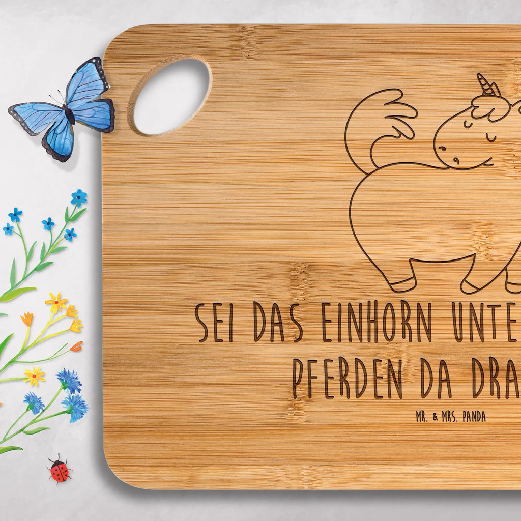 Holzbrett Einhorn Stolzieren Holzbrett, Hackbrett, Küchenbrett, Holzbrettchen, Brett, Frühstücksbrett, Schneidebrett, Servierbrett, Einhorn, Einhörner, Einhorn Deko, Unicorn, Reiter, Reiten, stolz, anders, Geschenk, Pferd, bunt, Freundin