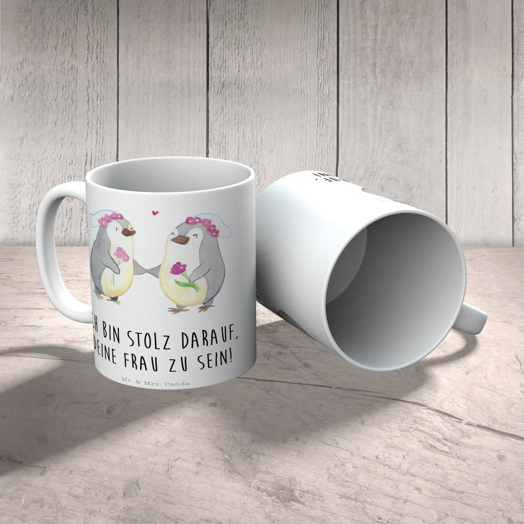 Tasse Pinguin Pärchen Lesbian Pride Tasse, Kaffeetasse, Teetasse, Bürotasse, Geschenktasse, Tasse mit Zitaten, Keramiktasse, Tasse mit Motiven, Porzellantasse, Hochzeit, Hochzeitsgeschenk, Ehe, Hochzeitsfeier, Trauung, Trauungsgeschenk, Hochzeitskarte, Verlobungsfeier, Verlobungsgeschenk, Hochzeitsgeschenkideen, Hochzeitsgeschenke für Brautpaar, Gleichgeschlechtliche Hochzeit