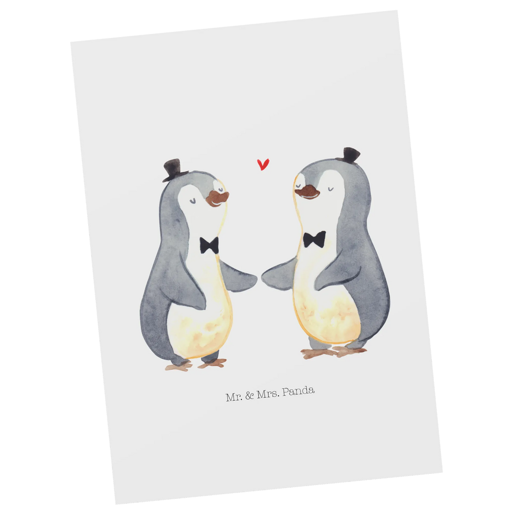 Postcard penguins gay pride gift card, gift, letter, card, invitation card, paper, postcards, invitation, Postcard, Wedding, marriage, gifts