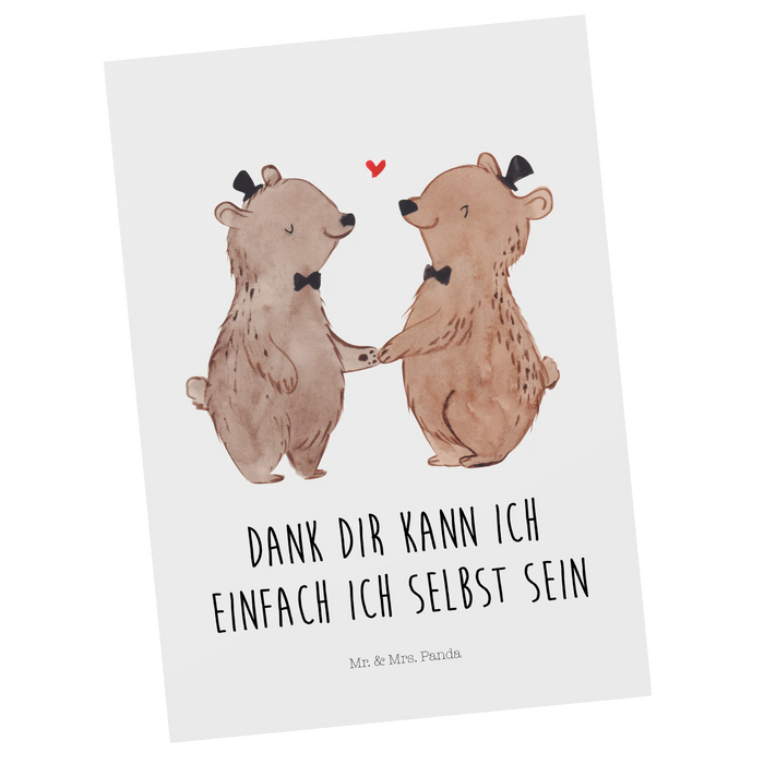 Postcard bears gay pride