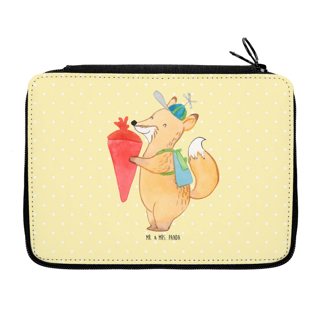 Leather folder Fox schoolchild pencil case, pupil, pencil bag, gift, motif, primary school, child, pen roll, enrolment, school, small animals, cute, funny, cute animal motives, hand drawn, small world, funny sayings, good mood, happy, gifts, gift ideas, special gifts, animal lover, card
