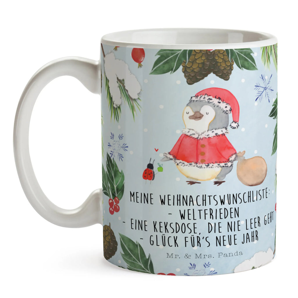 Tasse Pinguin Nikolaus Tasse mit Zitaten, Kaffeetasse, Tasse mit Motiven, Porzellantasse, Tasse, Teetasse, Geschenktasse, Keramiktasse, Bürotasse, Winter, Weihnachten, Weihnachtsdeko, Nikolaus, Advent, Heiligabend, Wintermotiv