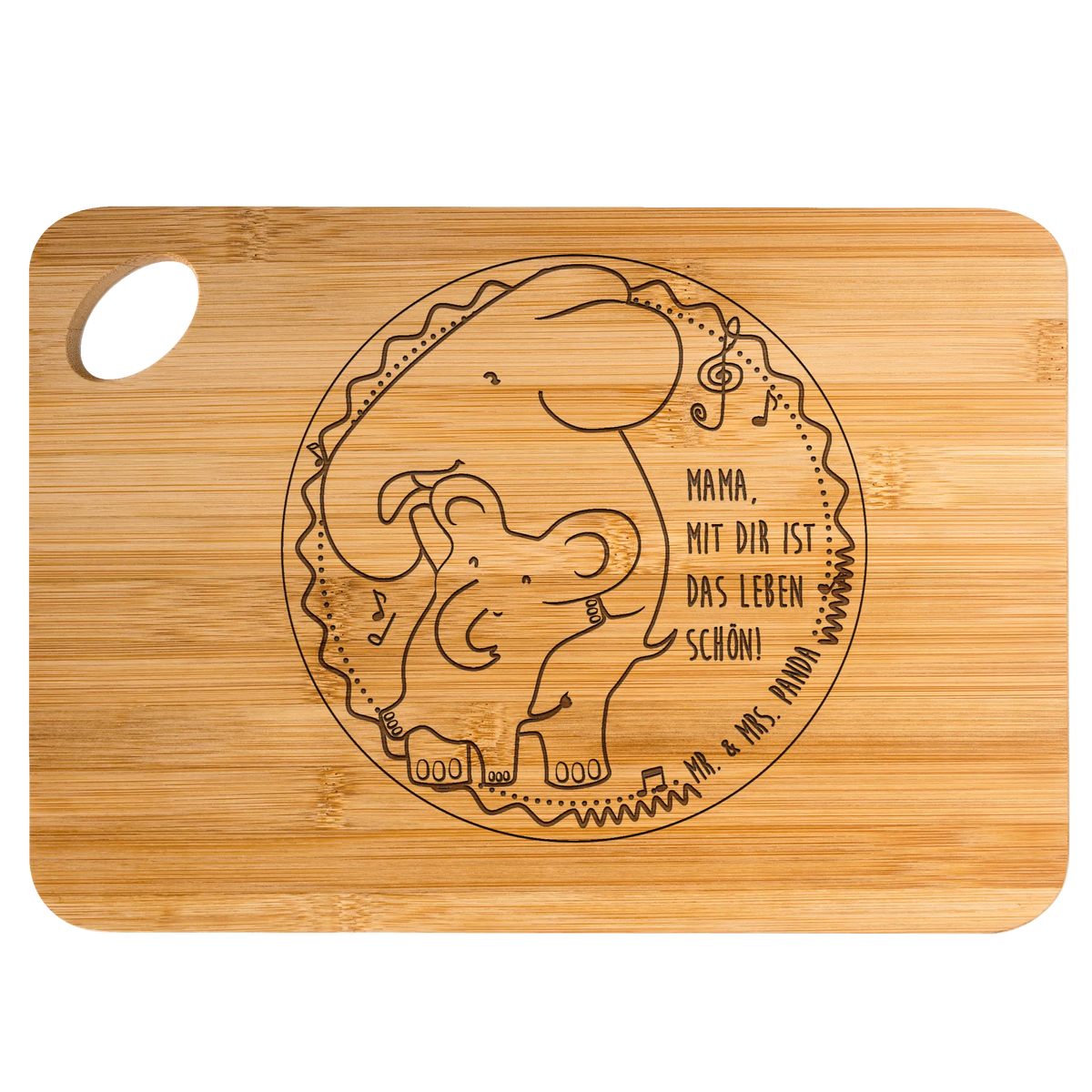Bamboo chopping board Elephant Mom solid, robust, breakfast, dulcimer, nature, cutting block, kitchen board, wood, breakfast board, slices, cutting board, engraving, board, kitchen, carving board, bamboo, Family, Father's Day, Mother's Day, brother, sister, Mom, Dad