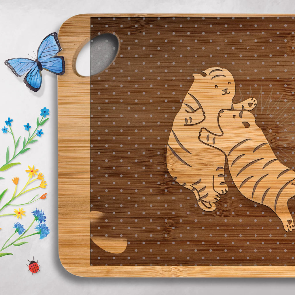 Bamboo chopping board Tiger Sibling Love solid, dulcimer, kitchen board, robust, nature, engraving, cutting board, breakfast board, cutting block, board, kitchen, carving board, breakfast, slices, bamboo, wood, Family, Father's Day, Mother's Day, brother, sister, Mom, Dad, Birthday, Tiger, Siblings, Christmas, Gift