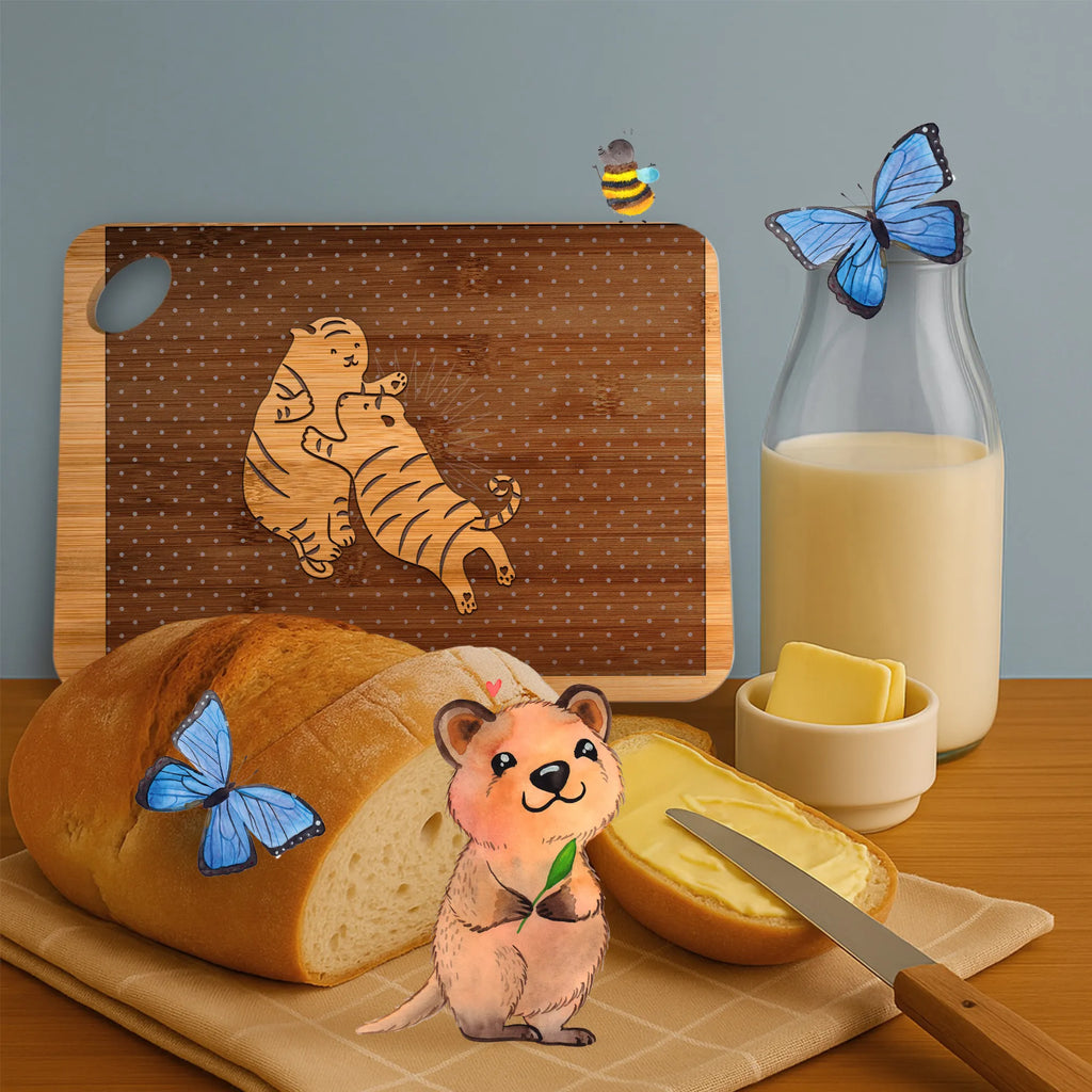 Bamboo chopping board Tiger Sibling Love solid, dulcimer, kitchen board, robust, nature, engraving, cutting board, breakfast board, cutting block, board, kitchen, carving board, breakfast, slices, bamboo, wood, Family, Father's Day, Mother's Day, brother, sister, Mom, Dad, Birthday, Tiger, Siblings, Christmas, Gift