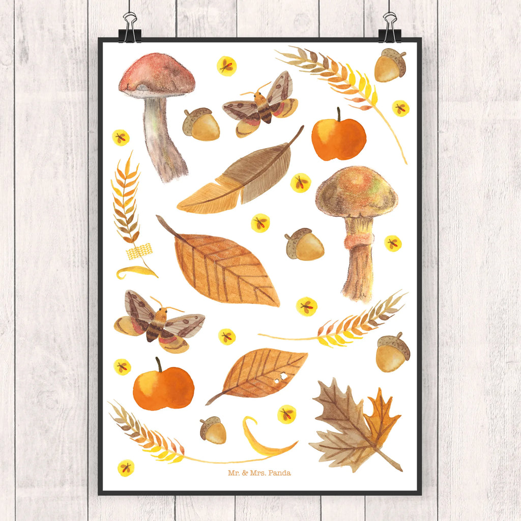 Poster Autumn Wanddekoration, Wandposter, Wandschmuck, wandkunst, Designposter, Bild, Deko Bild, Kunstdruck, Mr. & Mrs. Panda Poster, kunst für die wand, Wandbild, wanddruck, Wanddeko Bild, kunstposter, kunstdruck poster, Poster, wanddeko, Posterdruck, grafikposter, Plakat, Bild für Wand, drucke, Dekoration, Naturliebhaber, Outdoor, Blumen Deko, Sommer Deko, Natur, Abenteuer, Frühlings Deko, positive Botschaft, Jahreszeit Motiv, Pilze, Oktober, September, Geschenk Natur, Naturmotiv, November, Herbst, Blätter, Blatt, Herbstlaub